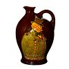 Royal Doulton 'Micawber' Whiskey Flask in Kingsware Glaze