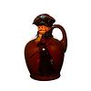 Royal Doulton Night Watchman whiskey flask with modeled head in Kingsware