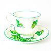 Crown Staffordshire Salisbury Pattern Tea Cup And Saucer