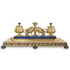 19th Ct. French 950 Silver Royal Inkstand