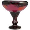Art Deco Daum Nancy Glass Footed Vase