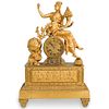 Antique French Empire Gilt Bronze Mantel Clock