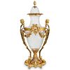 French Baccarat Gilt Bronze and Crystal Glass Urn