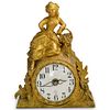 French Ormolu Dore Bronze Mantle Clock