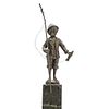 Antique Fisher Boy Bronze