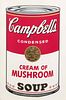 Andy Warhol
(American, 1928-1987)
Campbell's Soup I: Cream of Mushroom, 1968