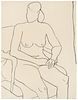 Richard Diebenkorn
(American, 1922-1993)
Seated Nude (from the Seated Woman series), 1965