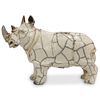 Signed Raku Pottery Rhinoceros