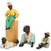 (4Pc) Black Americana Figural Grouping