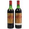 (2 Pc) 1961 Chateau Calon Red Bordeaux Wine Bottles