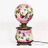 Floral Hand-painted Oil Lamp