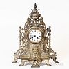 Japy Freres Gilt-brass Mantel Clock