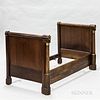 Empire Gilt-bronze and Mahogany Lit Bateau Daybed