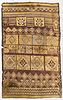 Moroccan Rug, c. 1920, (cut and reduced in length), 6 ft. 10 in. x 4 ft. 3 in.