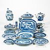 Group of Blue and White Chinese Export Tableware
