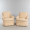 Pair of Brunschwig & Fils Custom Over-upholstered Madeline Chairs.