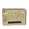 Chanel A82164 Leather Clutch Bag Gold BF327924