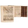 Lafitau. Histoire des Découvertes et Conquestes des Portugais dans le N. Monde.Paris,1734. 14 láminas y un mapa. Pzas: 4