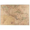 Dally, Nicolas. Nouvelle Carte Physique, Politique, Industrielle & Commerciale de l’Amérique... ca.1845. Mapa litográfico coloreado.