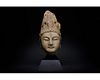 CHINESE TANG DYNASTY MARBLE HEAD OF BUDDHA