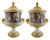 A PAIR OF RUSSIAN IMPERIAL CRATER VASES, IMPERIAL PORCELAIN FACTORY, ST. PETERSBURG, PERIOD OF ALEXANDER II (1855-1881), POSSIBLY BASED ON DESIGN BY A