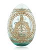 A RUSSIAN GLASS EASTER EGG, IMPERIAL GLASS FACTORY, ST. PETERSBURG, PERIOD OF ALEXANDER I (1777-1825)