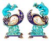 A PAIR OF SEVRES STYLE COMPOTES, EARLY 20TH CENTURY 