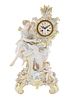 A MEISSEN PORCELAIN CLOCK, RETAILED BY TIFFANY & CO. NEW YORK, MEISSEN,  LATE 19TH CENTURY 