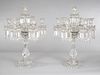 A PAIR OF FRENCH SEVEN-LIGHT CRYSTAL CANDELABRA, BACCARAT, 20TH CENTURY 