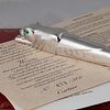 A Cartier Limited Edition Panthere Sterling Silver Fountain Pen