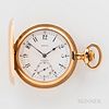Agassiz Watch Co. 18kt Gold Retailed by Tiffany & Co. Hunter-case Watch