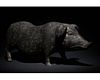 CHINESE HAN DYNASTY TERRACOTTA BLACK PIG - TL TESTED