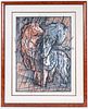 Etching and Aquatint, Abstract Horses