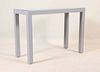 Grey Painted Vinyl Upholstered Side Table
