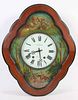 French Paint-Decorated Wall Clock