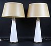 Pair of Modern Brass Mounted Table Lamps
