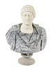 A Marble Bust of Emperor Otho, After the Antique