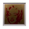 ANDY WARHOL. II.40: Golden Marilyn Con sello en la parte posterior "Fill in your own signature". Serigrafía. Enmarcada. 90 x 90 cm