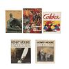 LIBROS SOBRE PINTORES Y ESCULTORES MODERNOS.  Henry Moore /  Leroy Neiman. Art and Life Style / Calder / Henry Moore Dibujos. Pzas: 5.