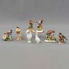 Colección de aves. Origen europeo. Siglo XX. Elaborada en porcelana y cerámica. Decorados con elementos vegetales.