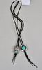 Two Signed Sterling Native American Bolo Ties