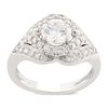 Diamond 14KT White Gold Ring EGL USA CERTIFIED