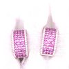 18k Diamond Pink Sapphire Earrings
