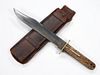 Slater Brothers Bowie Knife and Sheath.