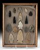 Lot of 16 Native American Paleo Stone Projectile Points