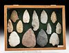 Lot of 13 Native American Archaic Stone Tools