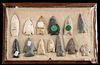 15 Native American Stone Arrowheads