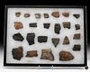 Lot of 24 Native American Calusa Pottery Shards
