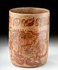Important Maya Pottery Cylinder Vessel - Kerr Database