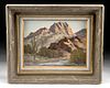 Framed Mid 20th C. Bill Freeman Landscape Painting